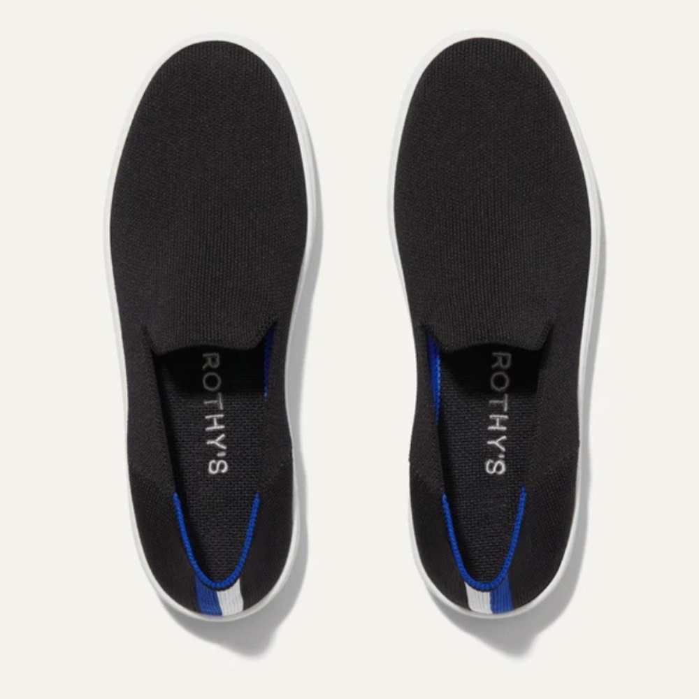 Rothy's The Original Slip On Sneaker in Black